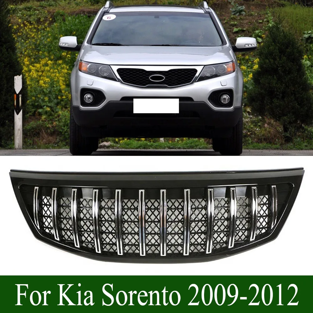 Top Quality Auto Front Grille Racing Grill Cover Radiator Grille Bumper Grills Mask Trims For Kia Sorento 2009-2012