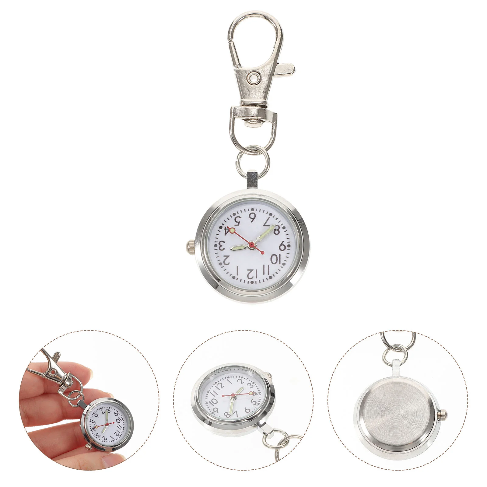 Keychain Large Dial Digital Watches for Kids Boys Ladies' Students Pocket Lovers