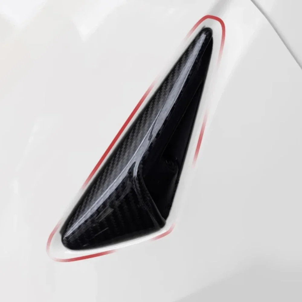 Dry Carbon Fiber Cover for Tesla Model 3 2019 2020 Matte Gloss Carbon Exterior Accessories Front Fog Light Sticker