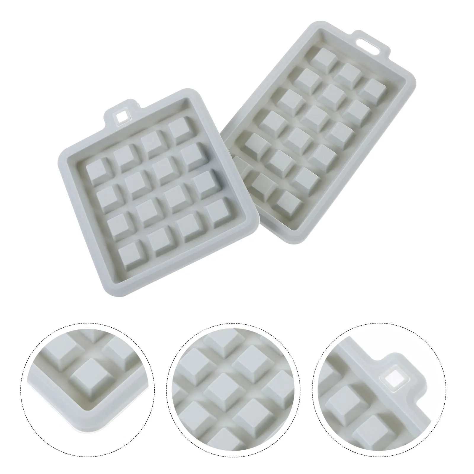 

2 Pcs Silicone Waffle Mold Baking Molds Sweet Tools Cake Making Mould Maker Mini