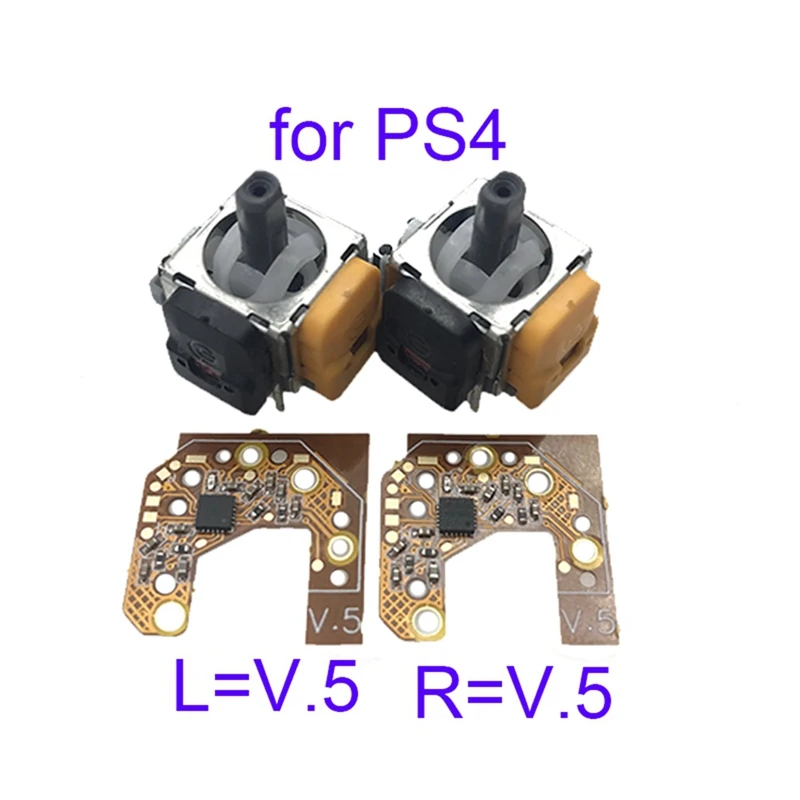 2PCS Hall Joystick+Calibration Board For PS4 Gamepad Hall Effect & Hall Joystick Center/Outer Ring Calibration