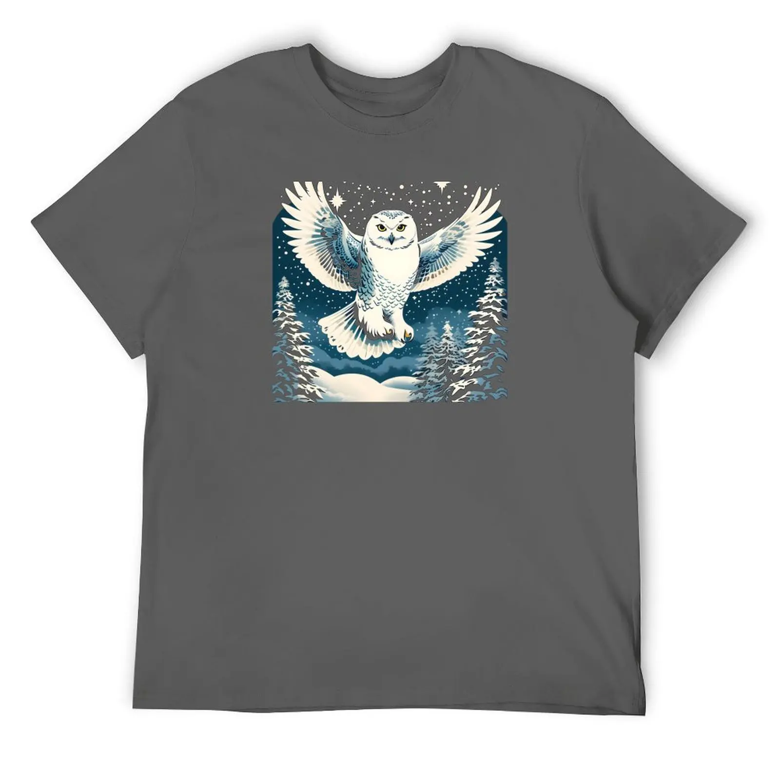 Snowy Owl Winter Flight T-Shirt anime stuff Blouse quick drying mens graphic t-shirts pack