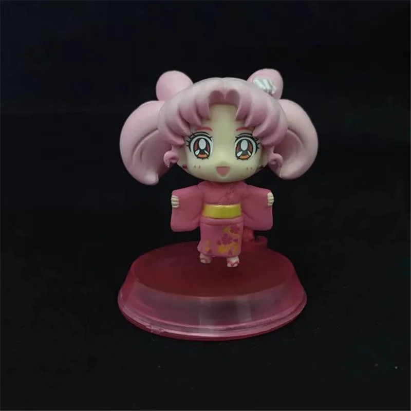 Anime Pretty Guardian Sailor Moon Tsukino Usagi Sailor Mars Mercury Jupiter Venus Kimono Ver. PVC Action Figure Model Toys Doll