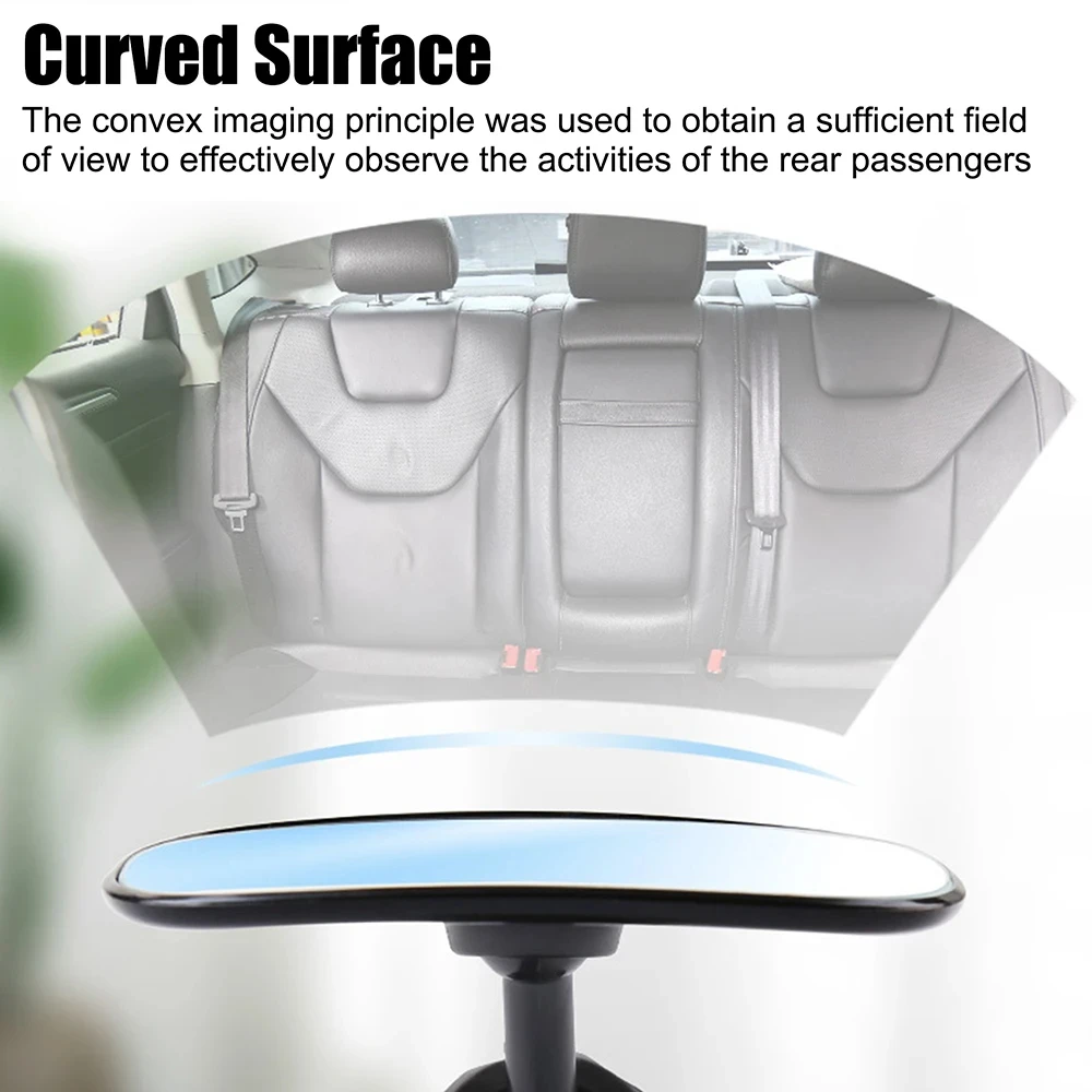 New Car Mirror Interior Baby Mirrors 360 Degrees Free Rotatable Dashboard Windshield Sun Visor Plate Auxiliary Observe Mirror