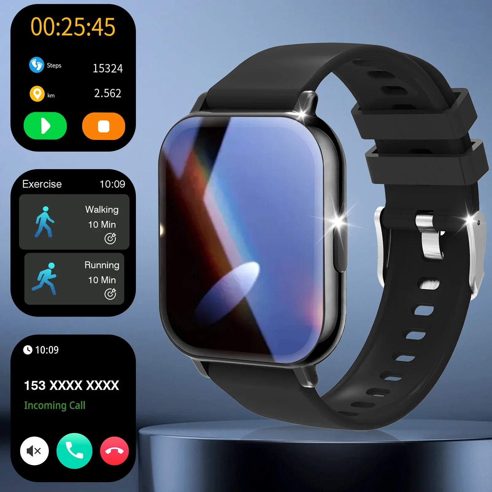 

2026 New Stylish Smart Watch Bluetooth Call Women Men Activity Fitness Tracker 100+ Sports Smartwatch For Android IOS