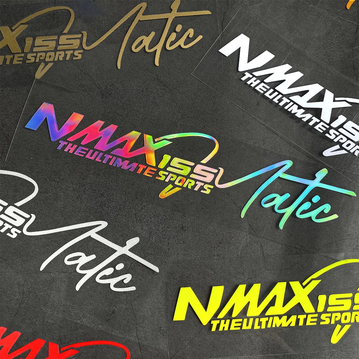 오토바이 액세서리 반사 비닐 오토바이 헤드 바디 윈드실드 데칼 장식 스쿠터 DIY NMAX155 Nmax 155용