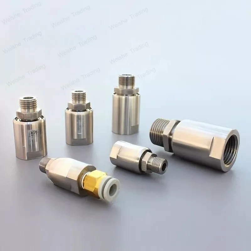 

Pneumatic rotary joint 360 degree trachea rotary joint universal single path rotary air slip ring pass glue and air