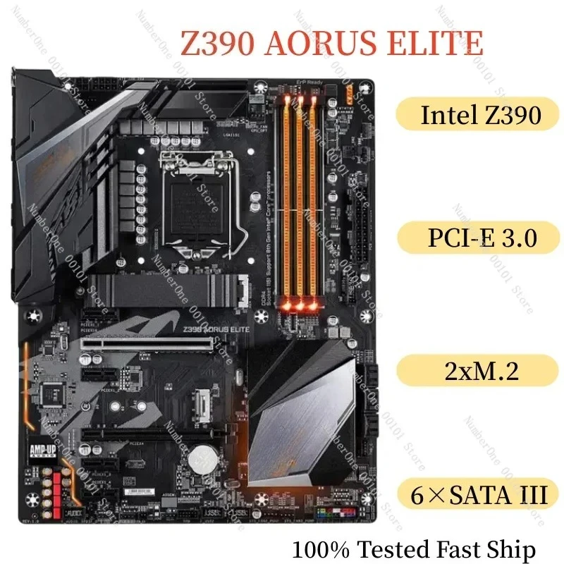 For Z390 AORUS Motherboard 64GB LGA 1151 DDR4 ATX Mainboard 100% Tested Fast Ship