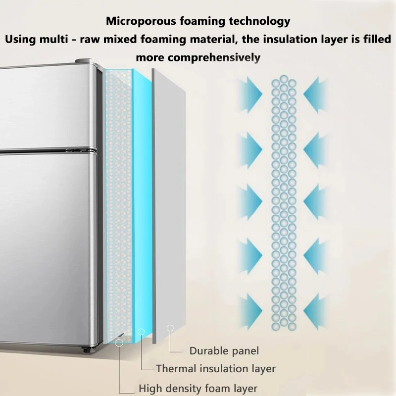 Mini Refrigerator Single Refrigerated Freezer Dormitory Rental Energy Saving Large Capacity