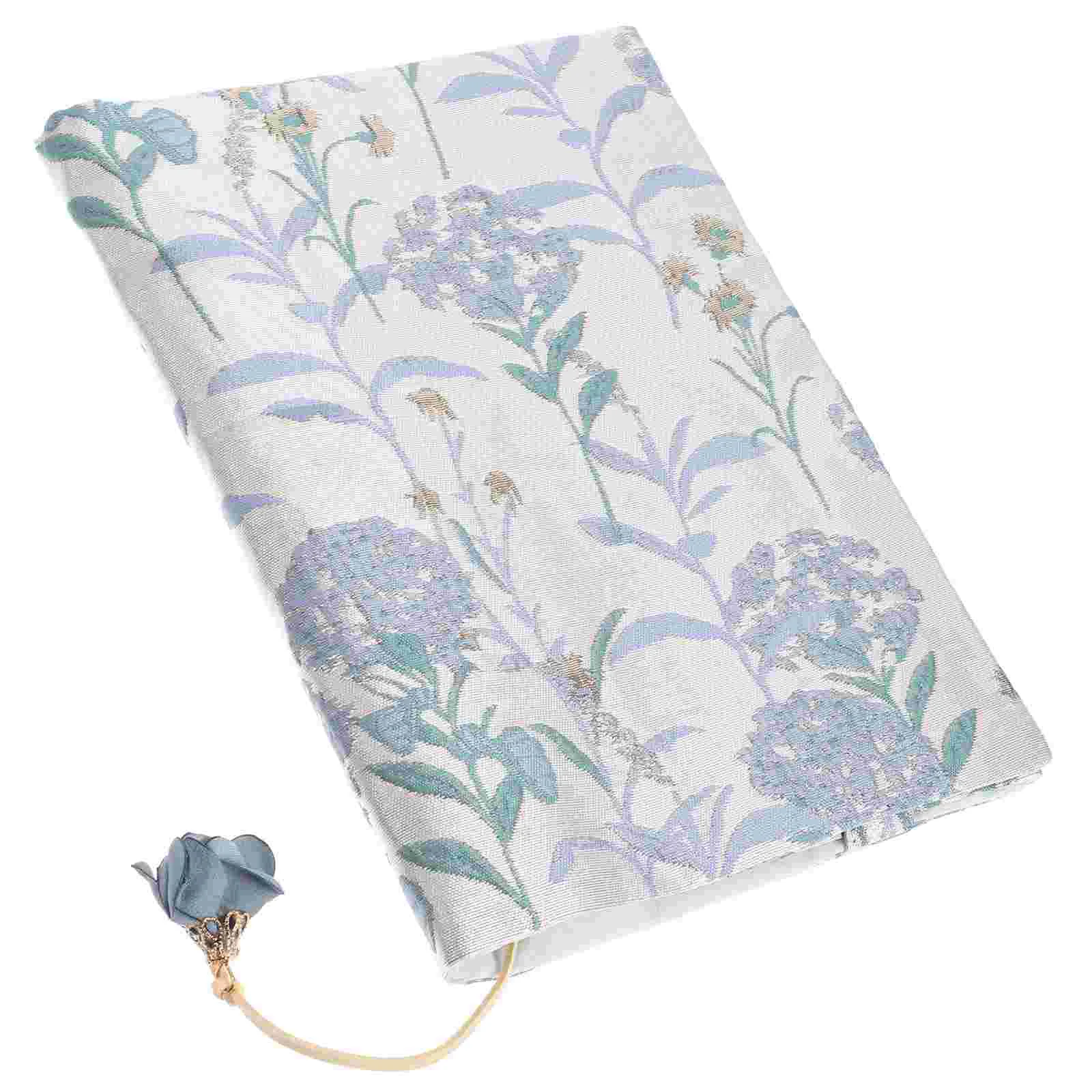 Note Book Handmade Cloth Cover Decor Protective Thicken Stylish Sky-blue for Student Sleeve Students