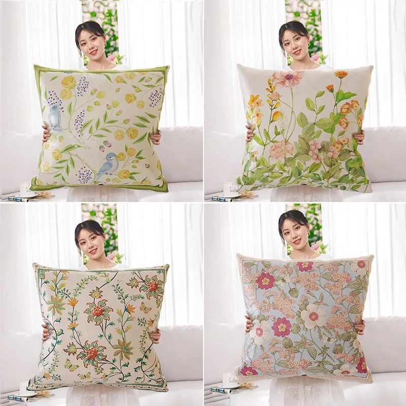 

Очень большая наволочка на спинку в американском стиле, наволочка с принтом, спинка, короткая бархатная наволочка