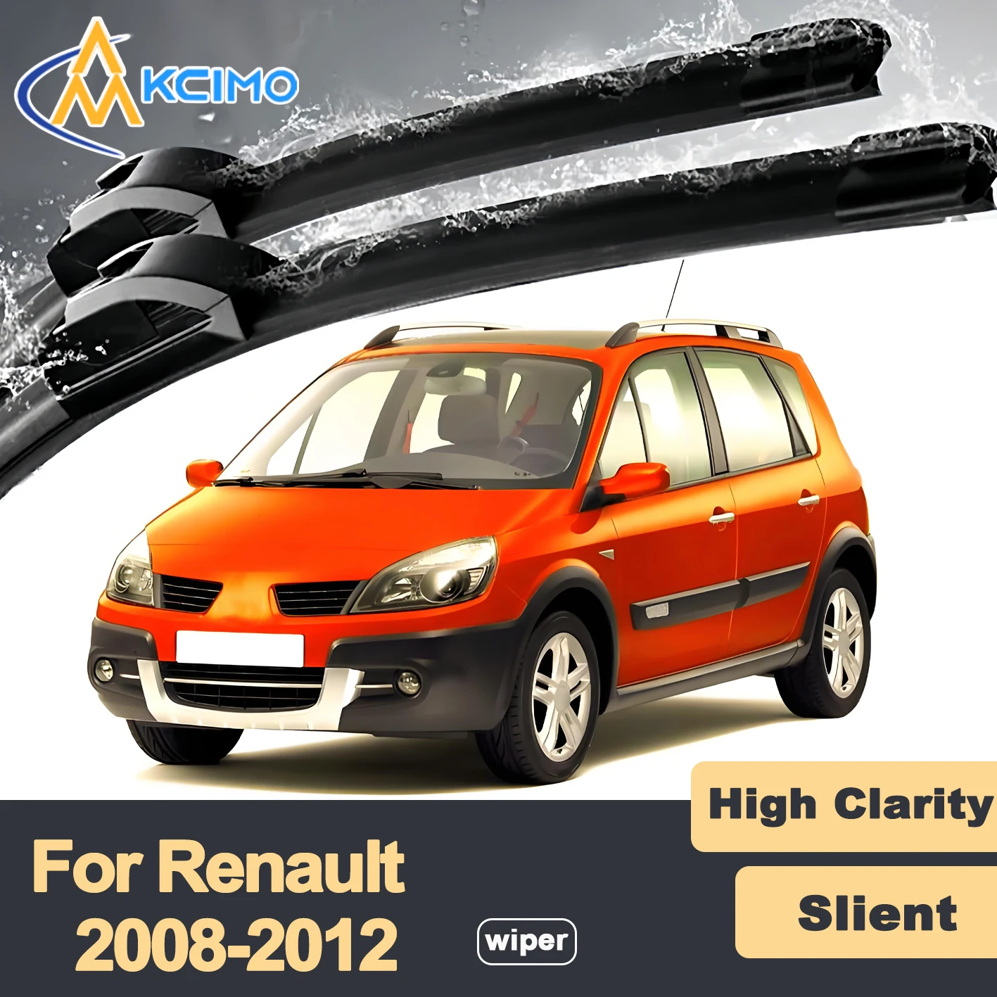 

Premium Rubber Durable Silent Windshield Wiper Blades 2pcs for Renault Symbol II 2008-2012 Thalia Front Wiper Blades Set