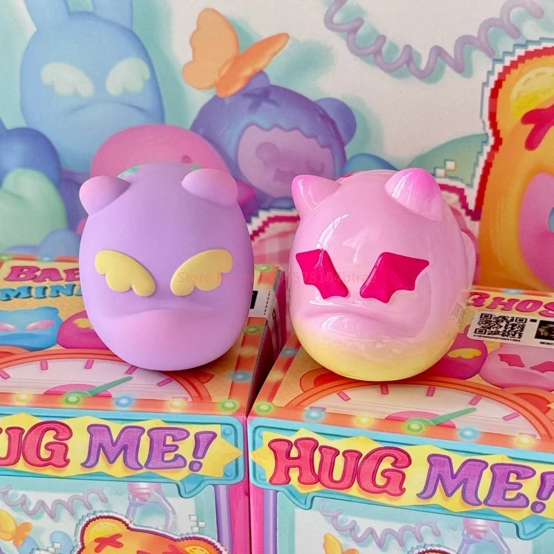 Shinwoo hug me mini série caixa cega urso fantasma surpresa caixa misteriosa boneca decoração de mesa bonito modelo brinquedos menina presentes aniversário