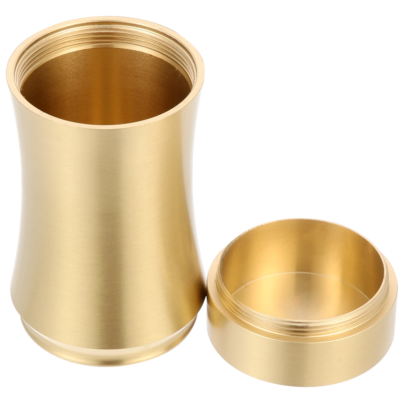 

Copper Tea Storage Canister Screw Sealed Anti Moisture Kitchen Canisters Portable Travel Tea Leaf Holder Food Preservation Box