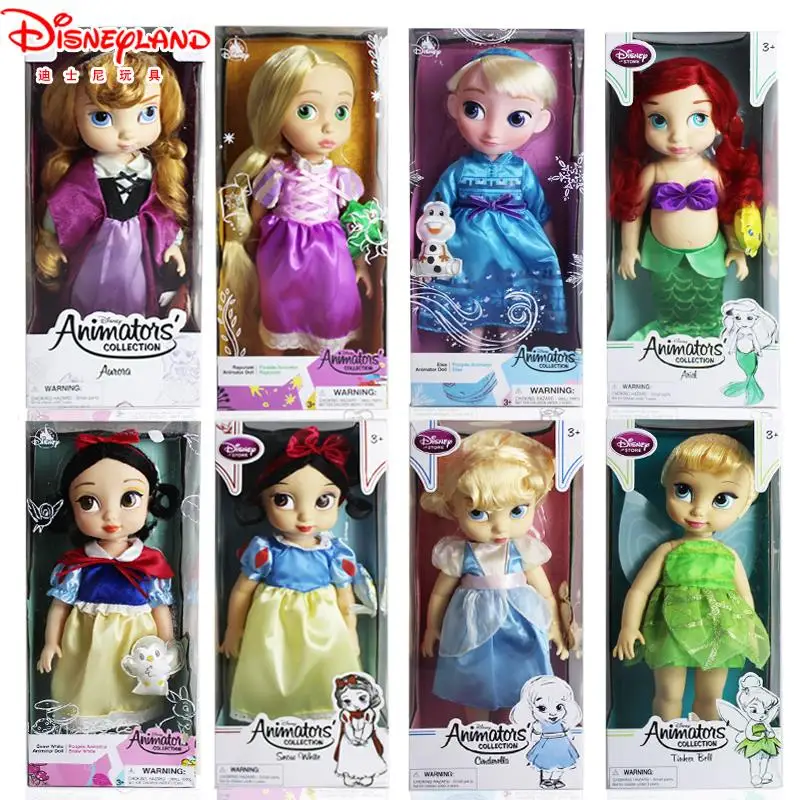 Disney Salon Doll New Boxed Animation Collection Doll now White Ariel Princess with Long Hair, 40CM Cute Figure Doll Girl's Gift