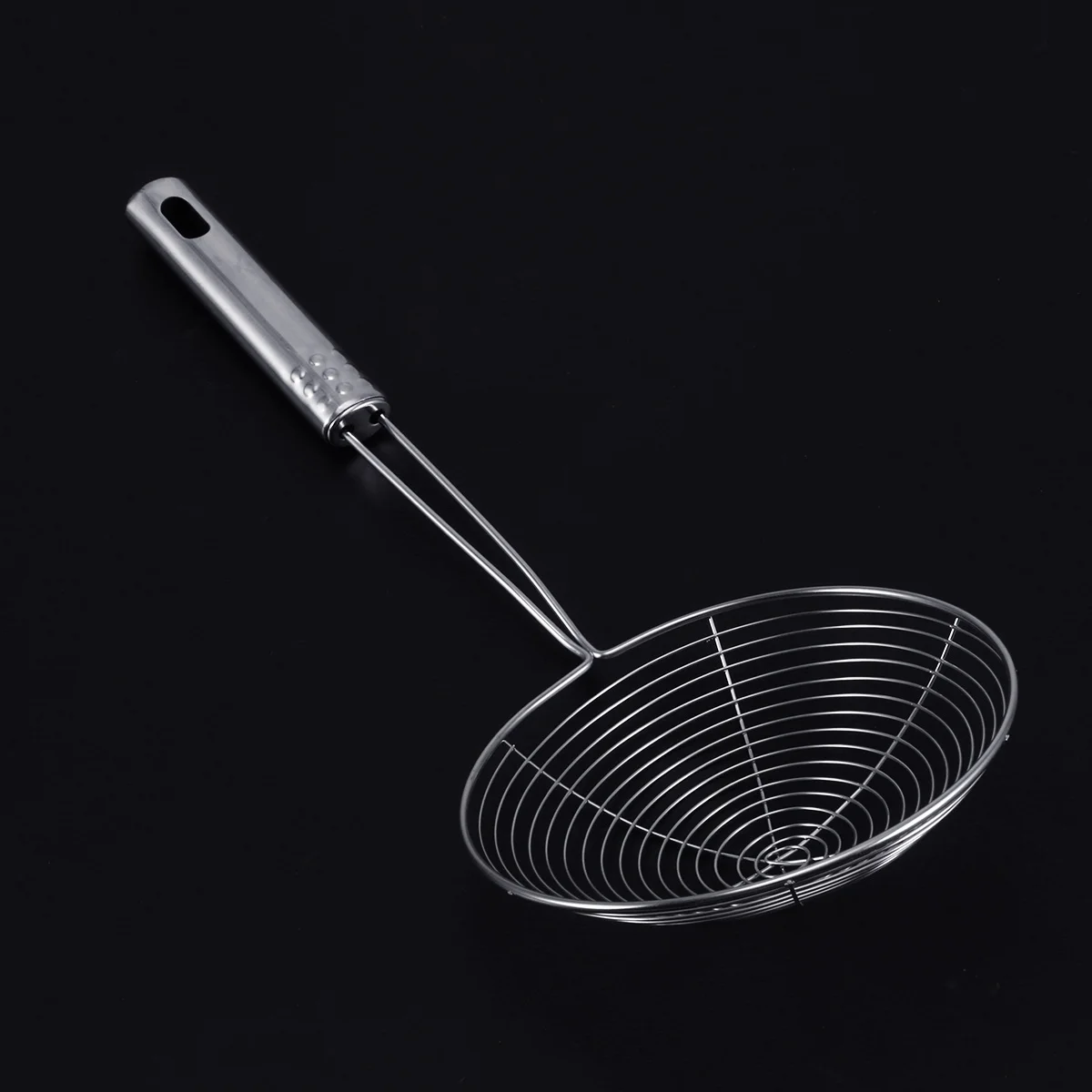 

Set of 3 Stainless Steel Mesh Skimmer Strainers Spiral Mesh Skimmer Ladles for Noodles Spaetzle Chips Frying Kitchen Sieve