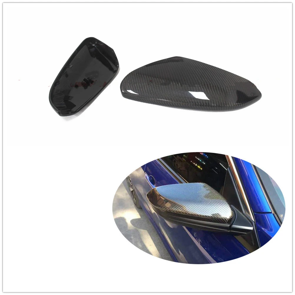 2PCS Mirror Cover Exterior Rear View Case Rearview Cap Shell Clip On For Honda Civic 10th Mugen Type-R FK8 2016-2021