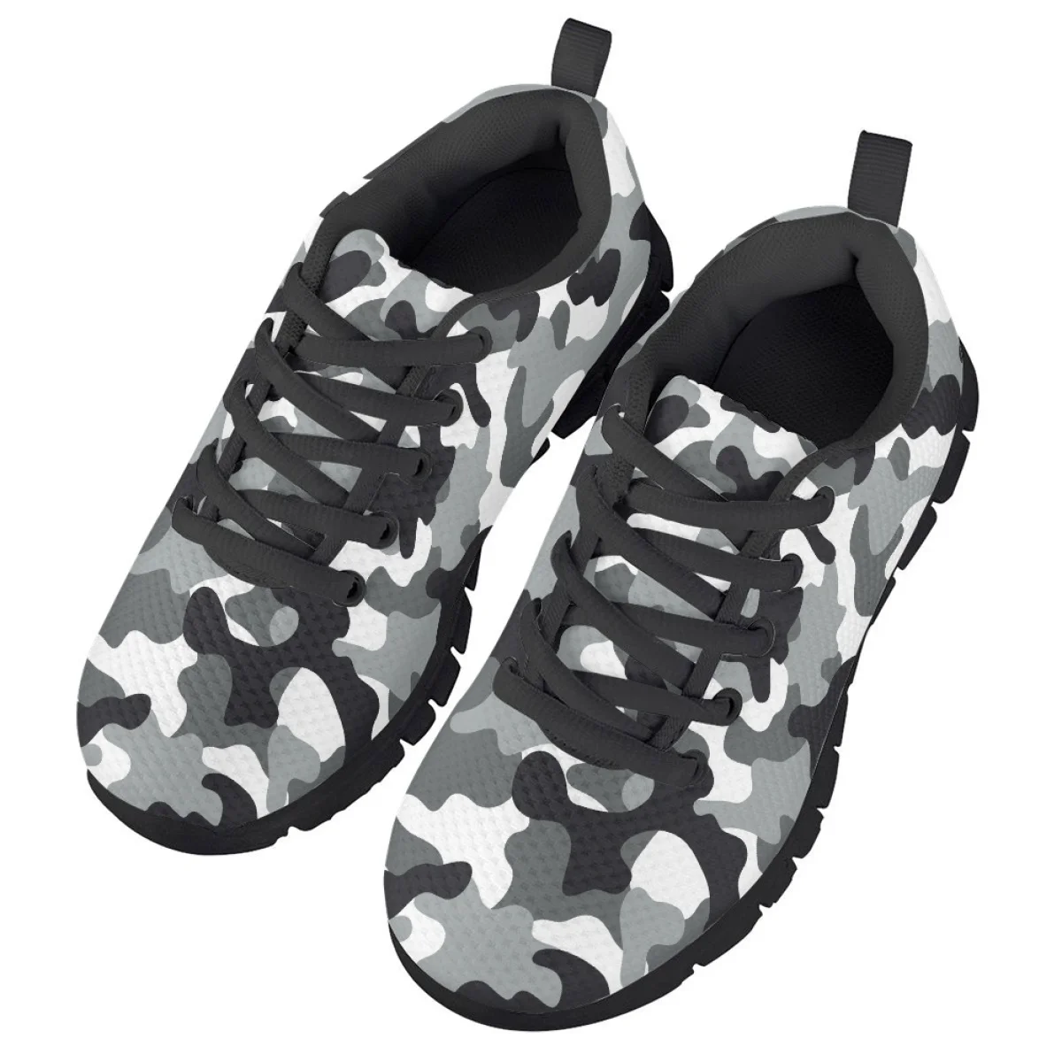 Kids Running Shoes Camouflage Color Pattern Casual Sneakers Non-slip Dirt Resistant Breathable Flats for Boys Girl Zapatillas