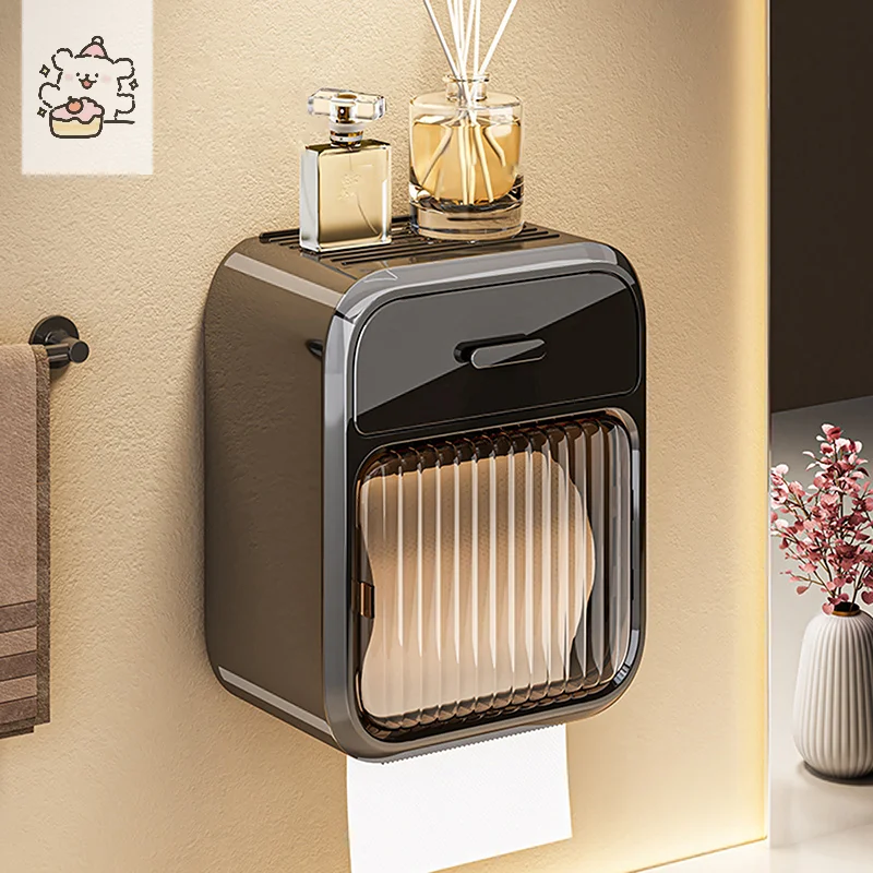 

Горячая коробка для туалетной бумаги, стеллаж для хранения рулонов туалетной бумаги, роликовый держатель для салфеток для ванной комнаты, настенные коробки для салфеток, аксессуары для ванной комнаты