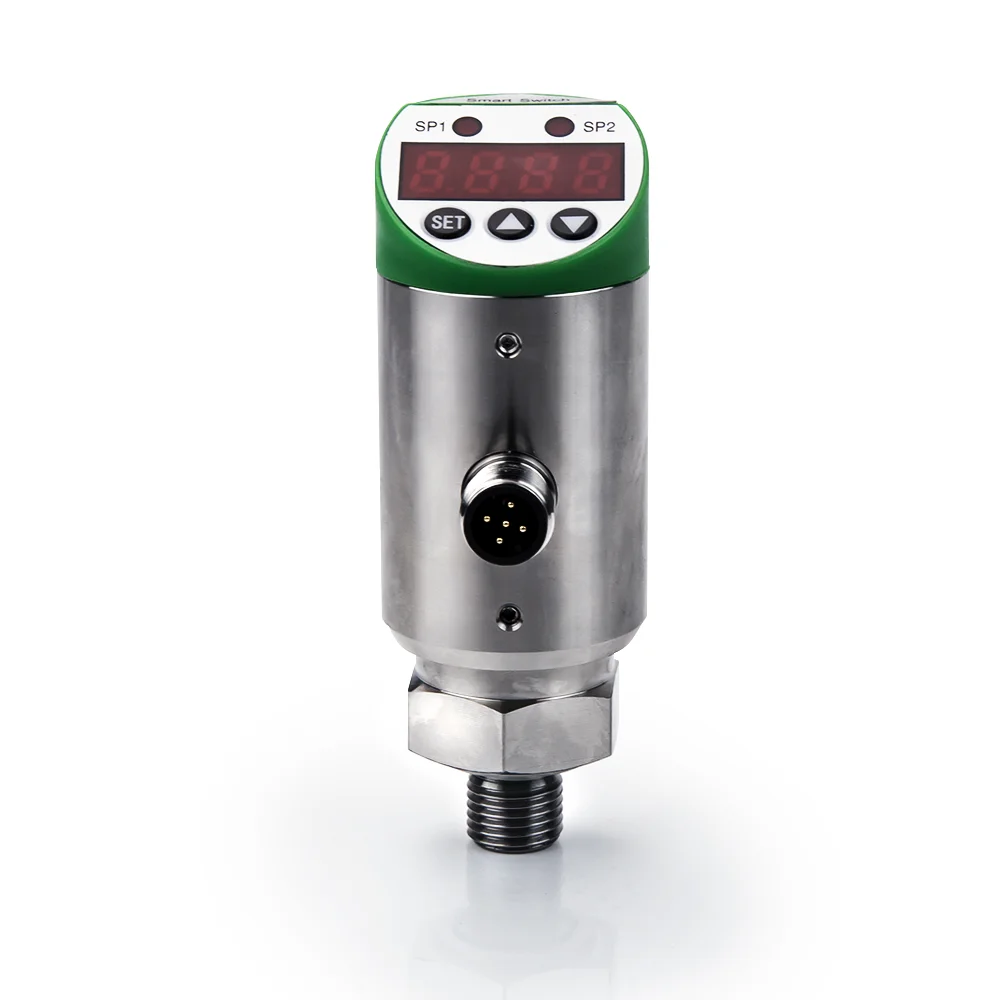 Interruptor de Pressão Inteligente Sensor do Controlador Cabo do Medidor Pnp Npn Saída 420ma 05 fs 11000bar Calibrador Absoluto Ss304 g1 4