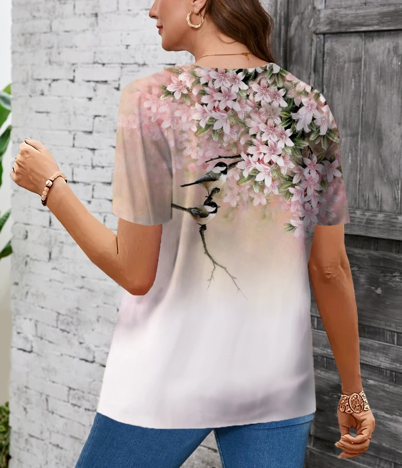 Plus Size Elegant Casual Woman T-Shirt Fashion Loose T-Shirt Woman Temperament Long sleeve T-Shirt Holiday Weekend view 4