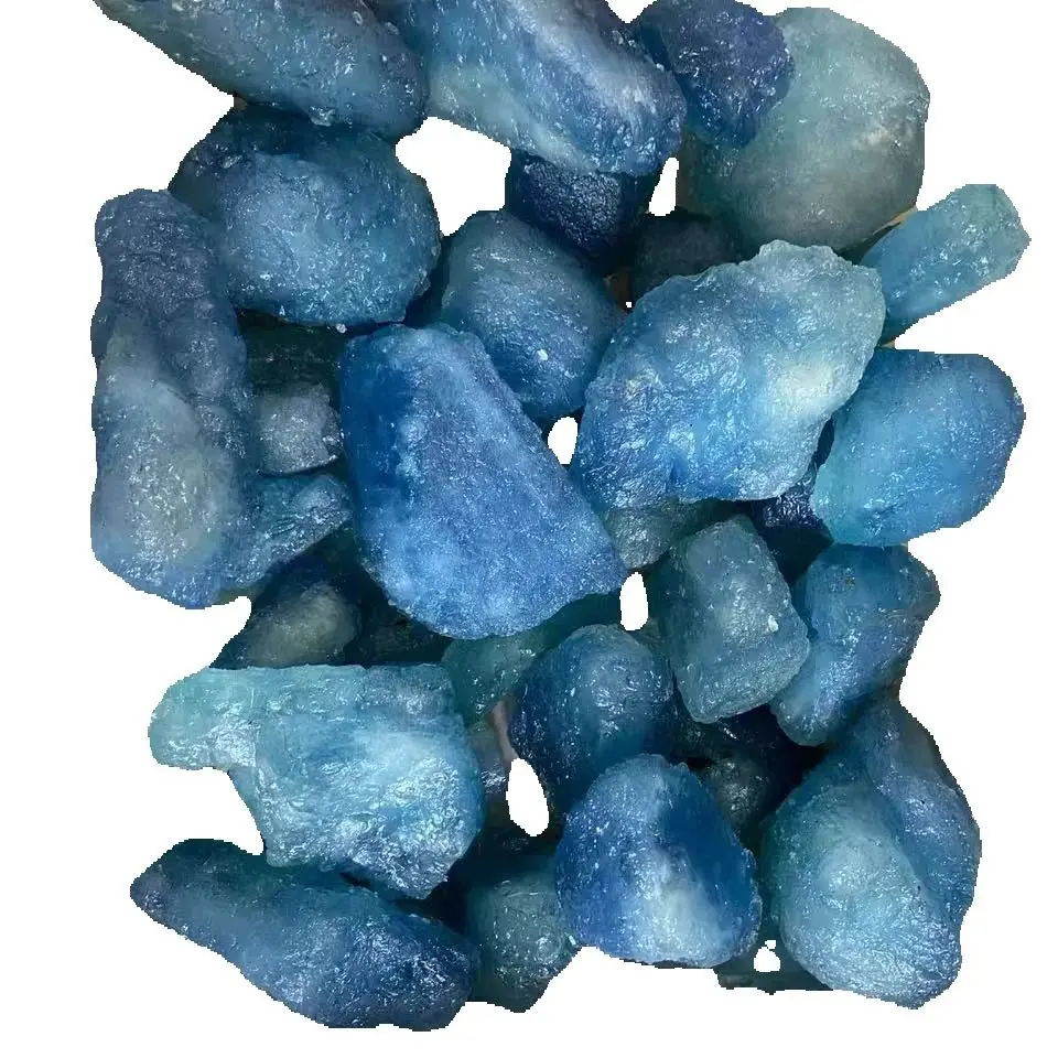 Natural Sea Sapphire Raw Stone, Aquamarine Crystal, Reiki Healing, Beautiful, 1Pc