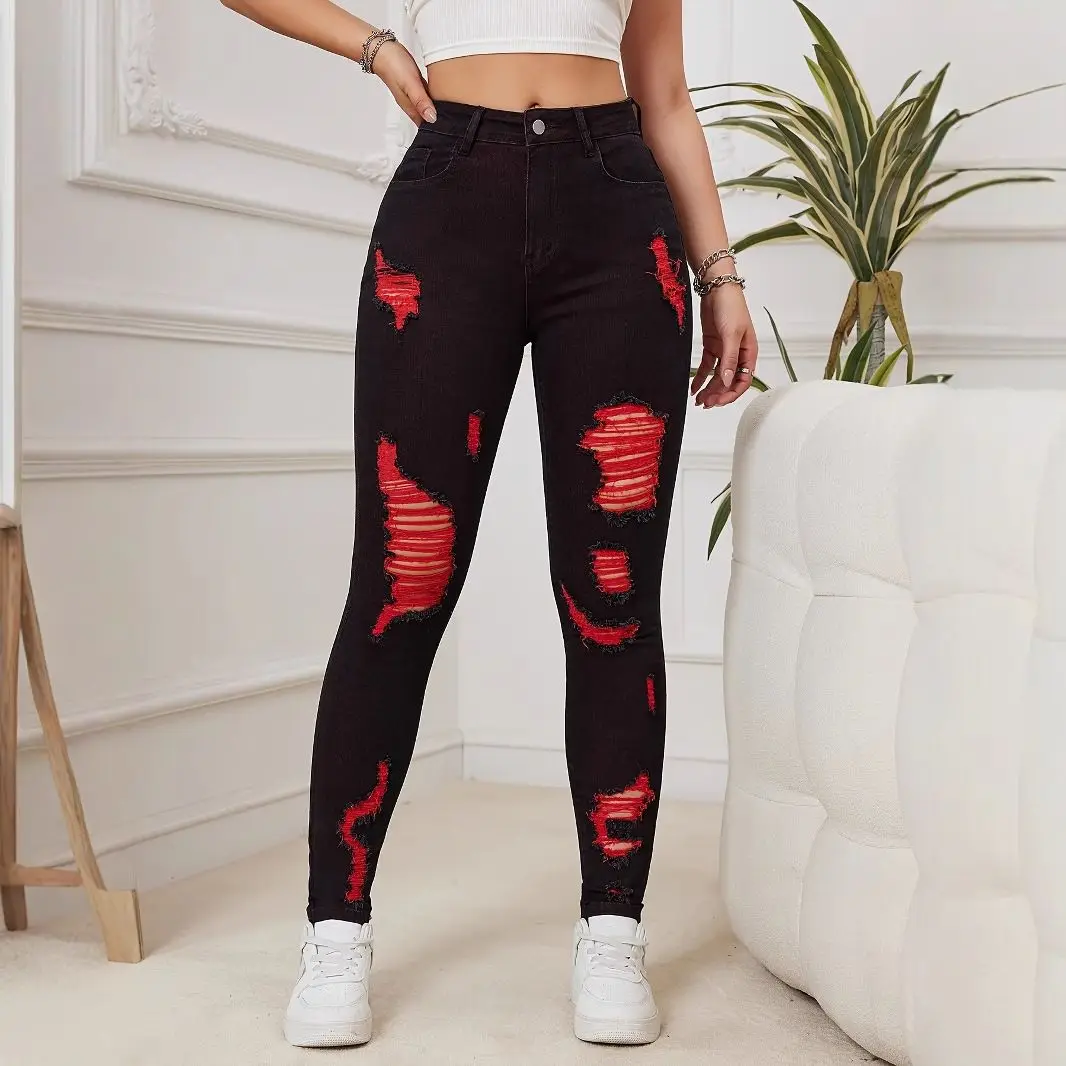 

Pant Jeans Women Pants Ripped Jeans Woman Denim Tier High Waist Pants Coquette Jean Shoujo Girl Style Women's Baggy Y2k Clothing