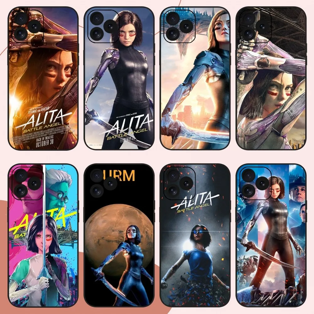 Alita película Battle Angel funda de teléfono para iPhone 14 15 8 11 12 13 XS Mini X XR PRO MAX Plus