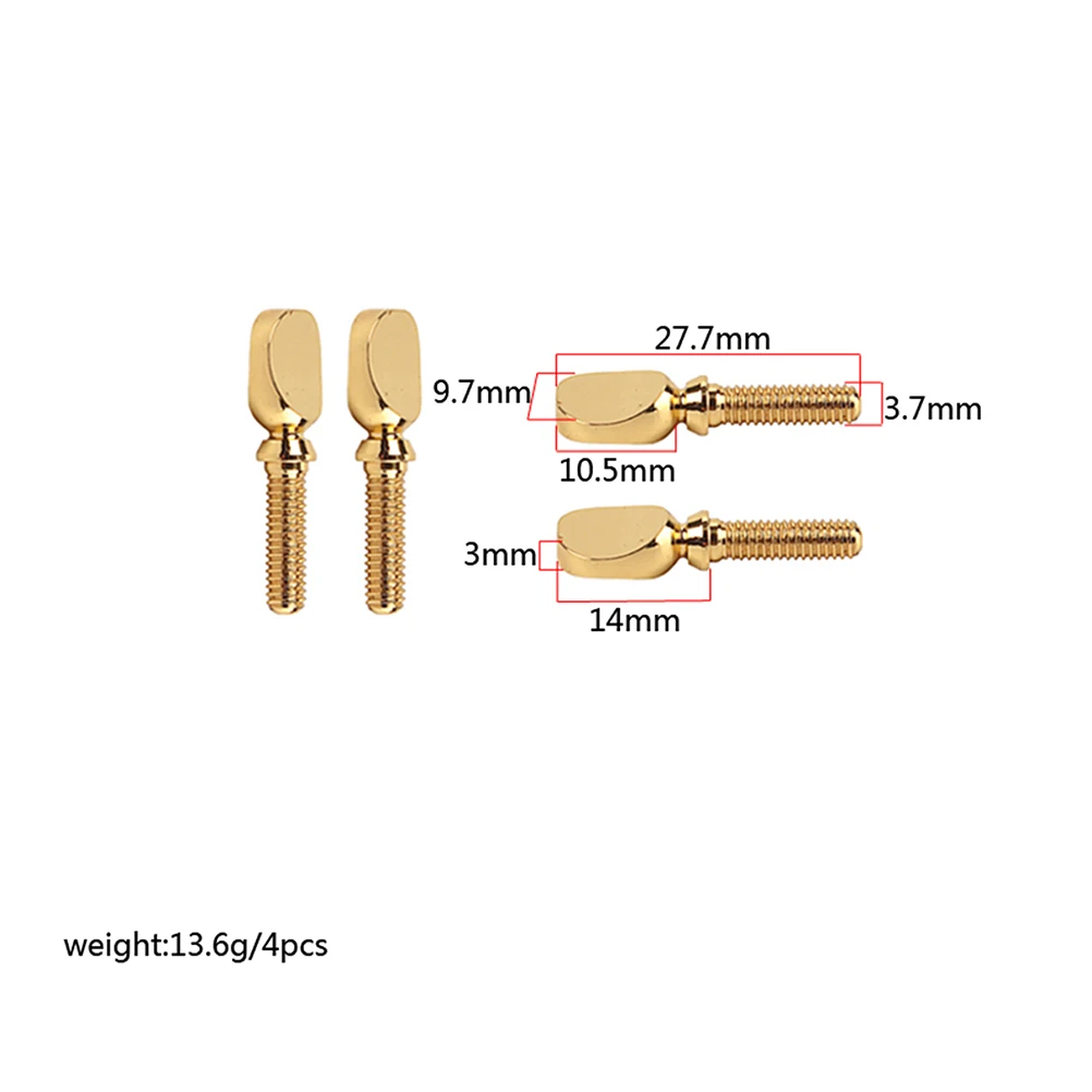 

4 Pcs Mouth Head Clip Screw Saxophone Mouthpiece Ligature for Soprano Clarinet Steel