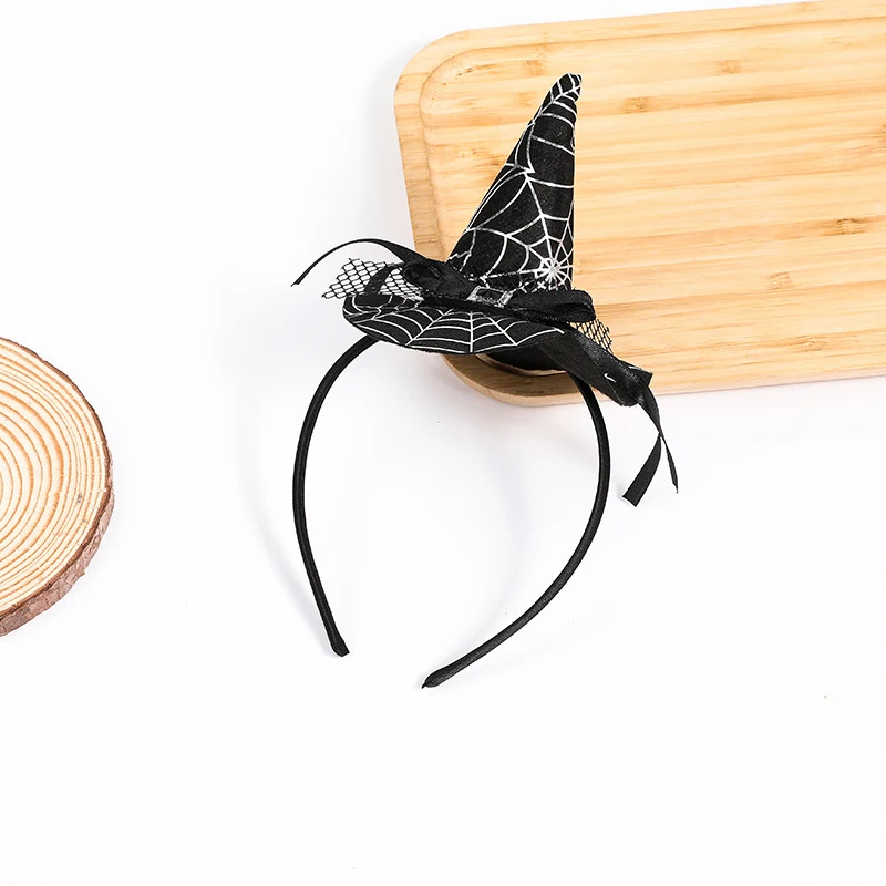 Halloween Devil Hair Band Halloween Party Decoration Spider Web Witch Dance Headband Photo Props Ghost Festival Bat Head Hoop