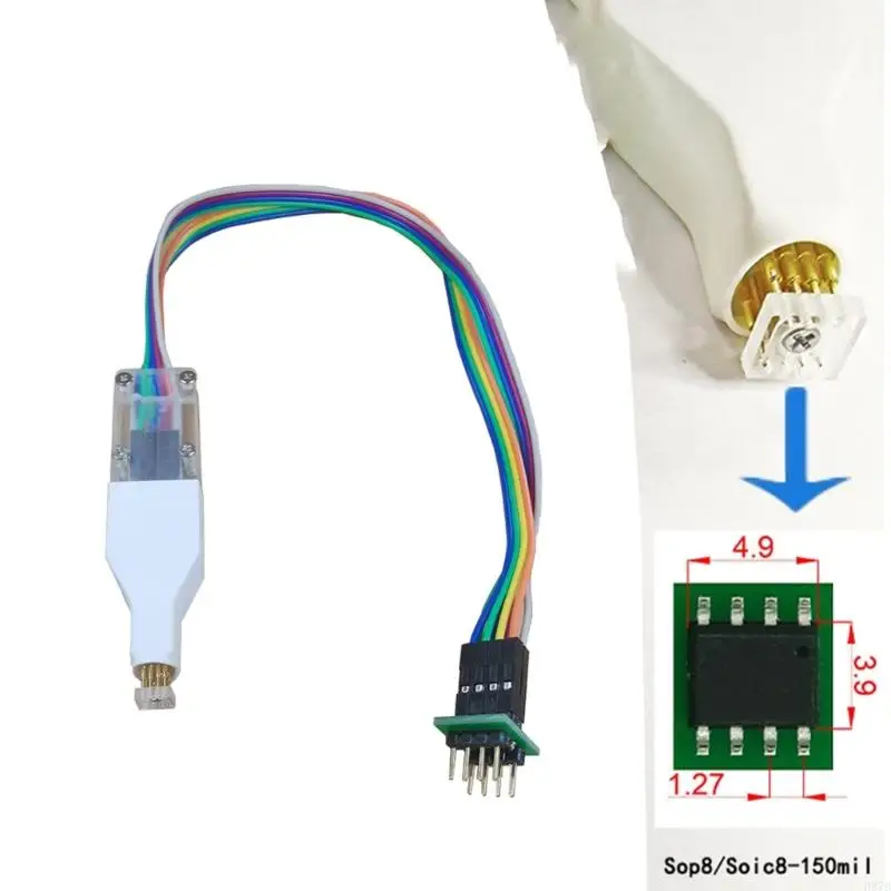 H37B SOP8 150MIL Kabel Klip Klip Klip Kabel 4.4mm Ruang untuk Pemrograman EEPROM