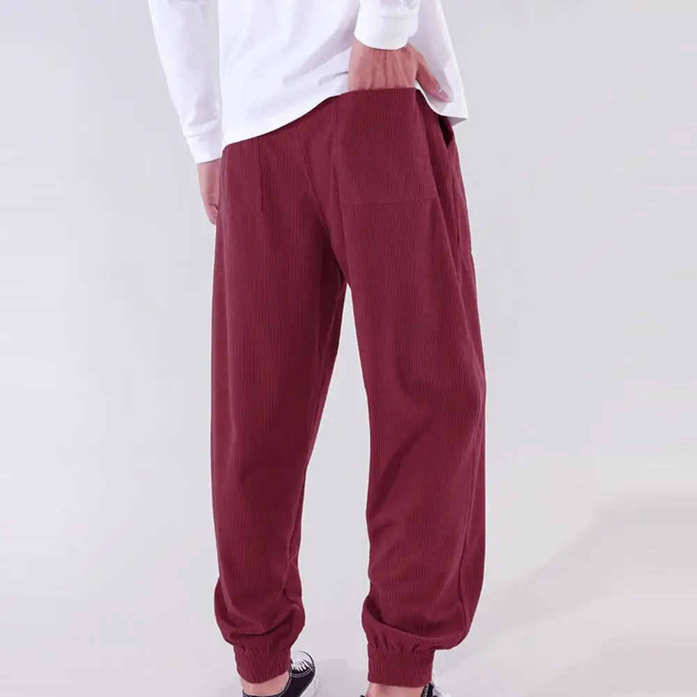 

Весна-Осень 2023, вельветовые повседневные спортивные брюки, мужские леггинсы, корейские свободные прямые брюки, брюки ﻿ Свободные спортивные брюки