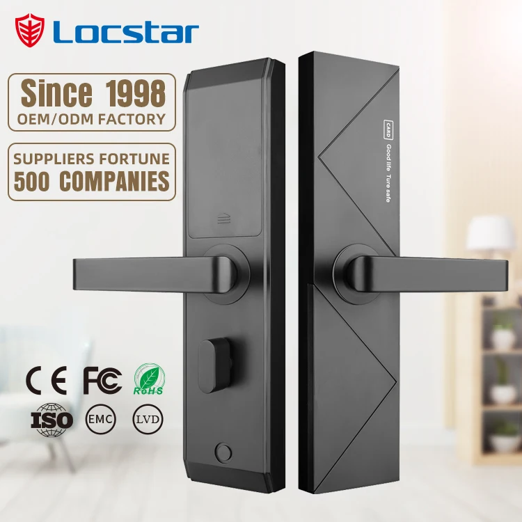 

Locstar High Quality Smart Locks Hotel System Rfid Card Handle Magnetic Safe Gate Digital Electronic Door Lock