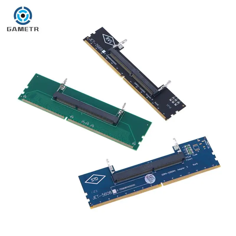 DDR3 DDR4 DDR5แล็ปท็อป SO-DIMM ไปยังเดสก์ท็อปอะแดปเตอร์แปลงการ์ดอะแดปเตอร์เชื่อมต่อหน่วยความจำแรม