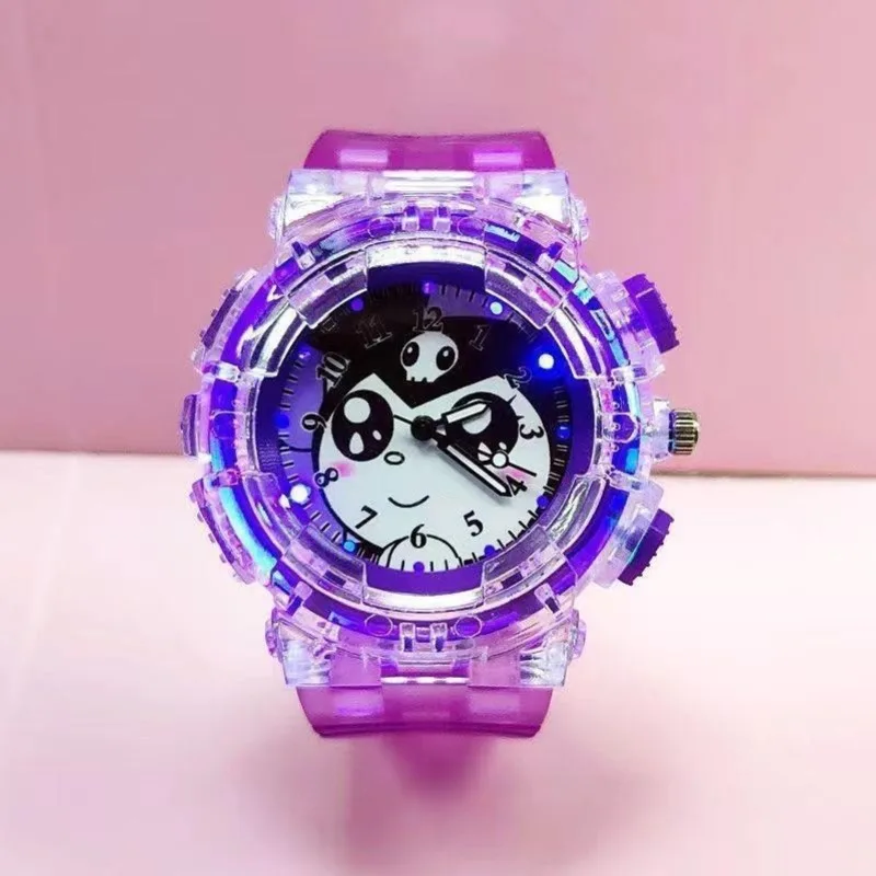 Cartoon Children's Watch Luminous Glow Student Watch Silicone Quartz Watch