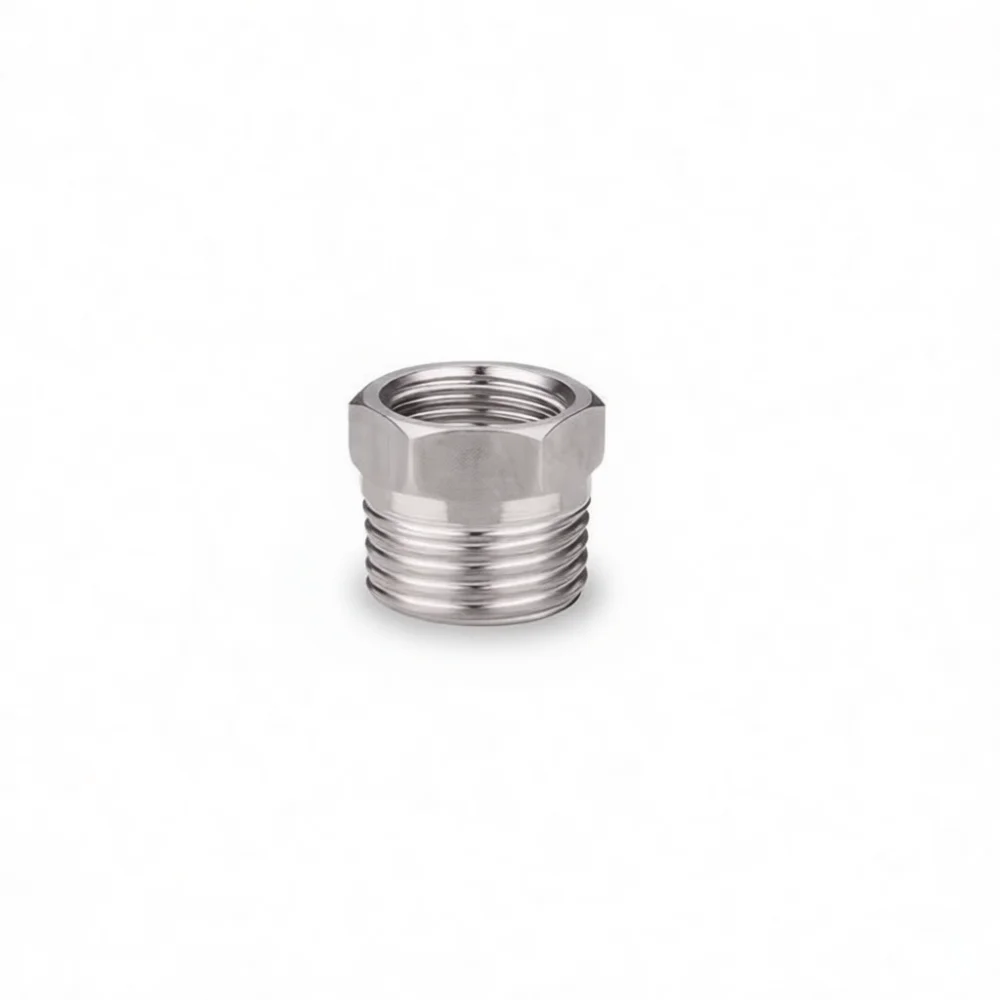 Stainless Steel Pipe Fitting Connector Hex Reducing Hexagonal Male Female Threaded Coupling Plumbing System Repair Hardware Tool