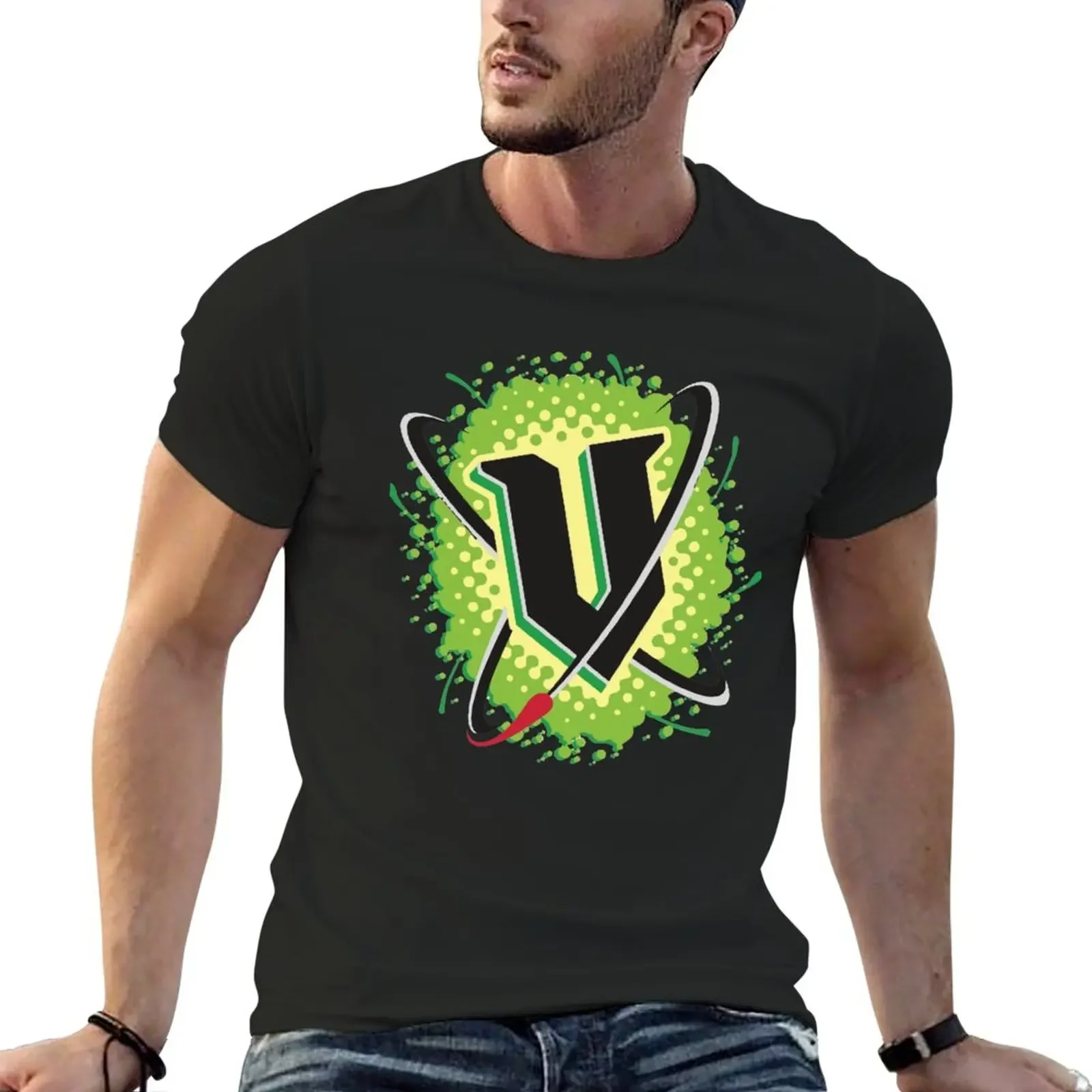 New V Energy Logo (Corner) T-Shirt sweat shirt anime clothes tops men clothings