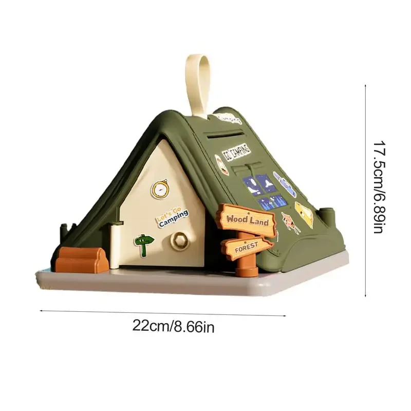 Tirelire de tente créative, tirelire de dessin animé, jouets pour enfants, pièces d'économie d'argent, jouets pour enfants, cadeaux de noël et d'anniversaire