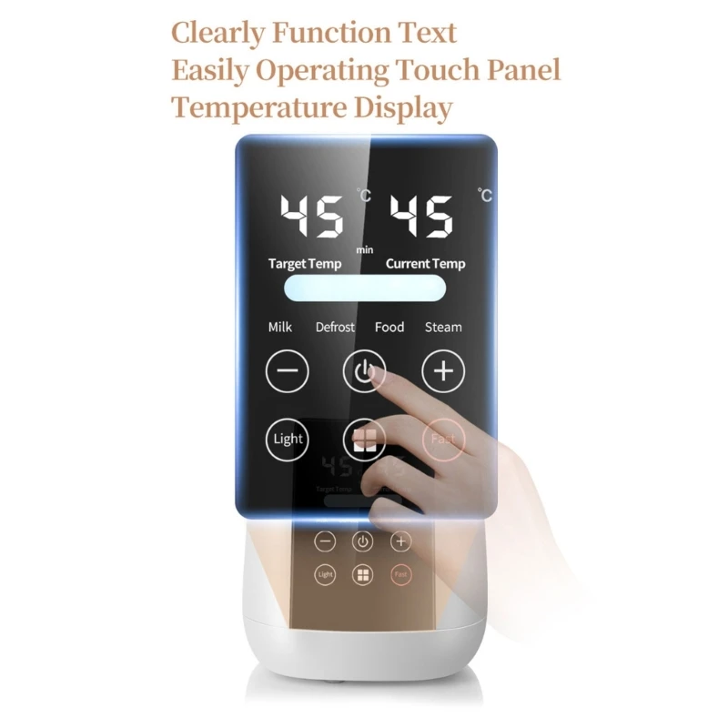 Scaldabiberon 6 in 1 con timer controlli della temperatura Scaldabiberon con display LCD digitale per latte materno