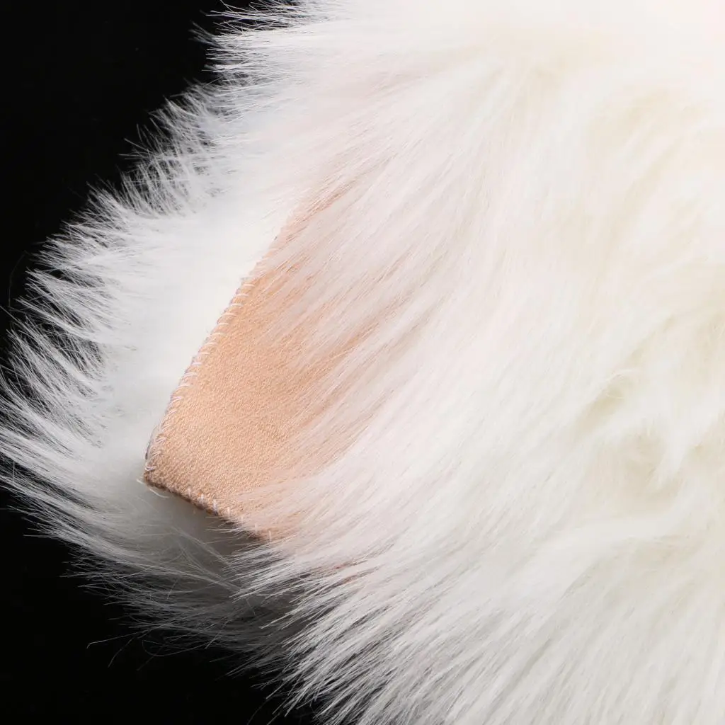 Fluffy Area Rug Artificial Wool Round Carpet Home Floor Mat for Kids Play Mat Bedroom Room