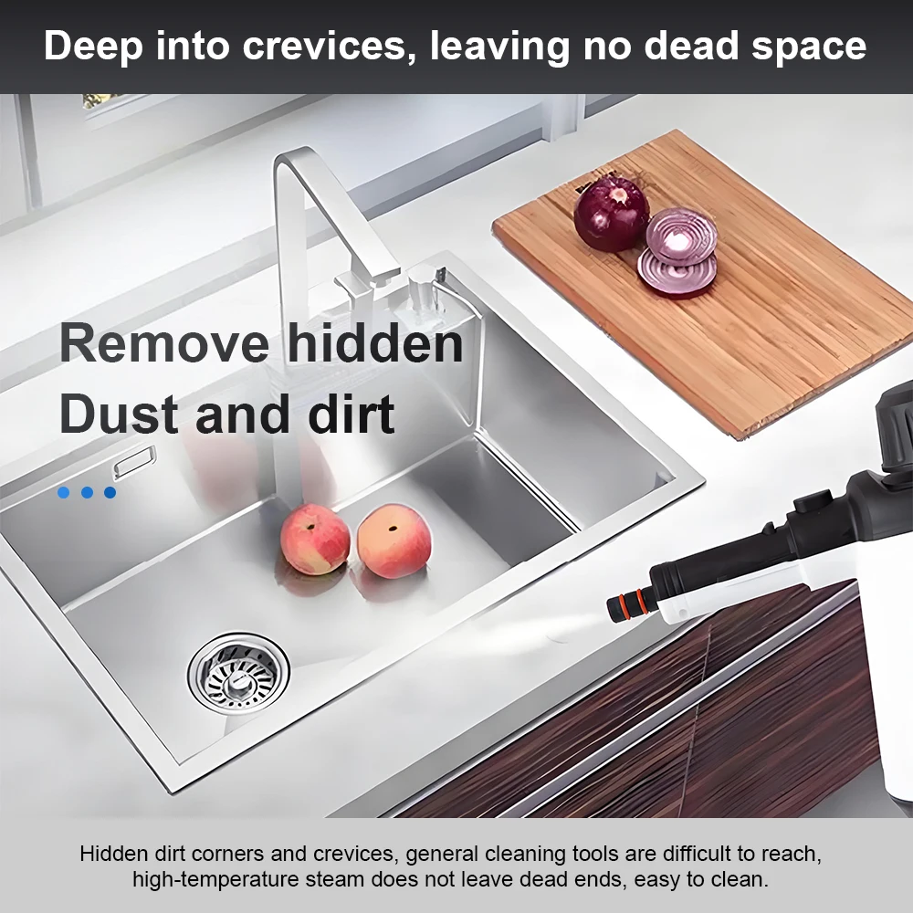 220V Handheld Steam Cleaner Multifunctional Kitchen Hood High Temperature High Pressure Appliance Cleaner Sterilization Machine