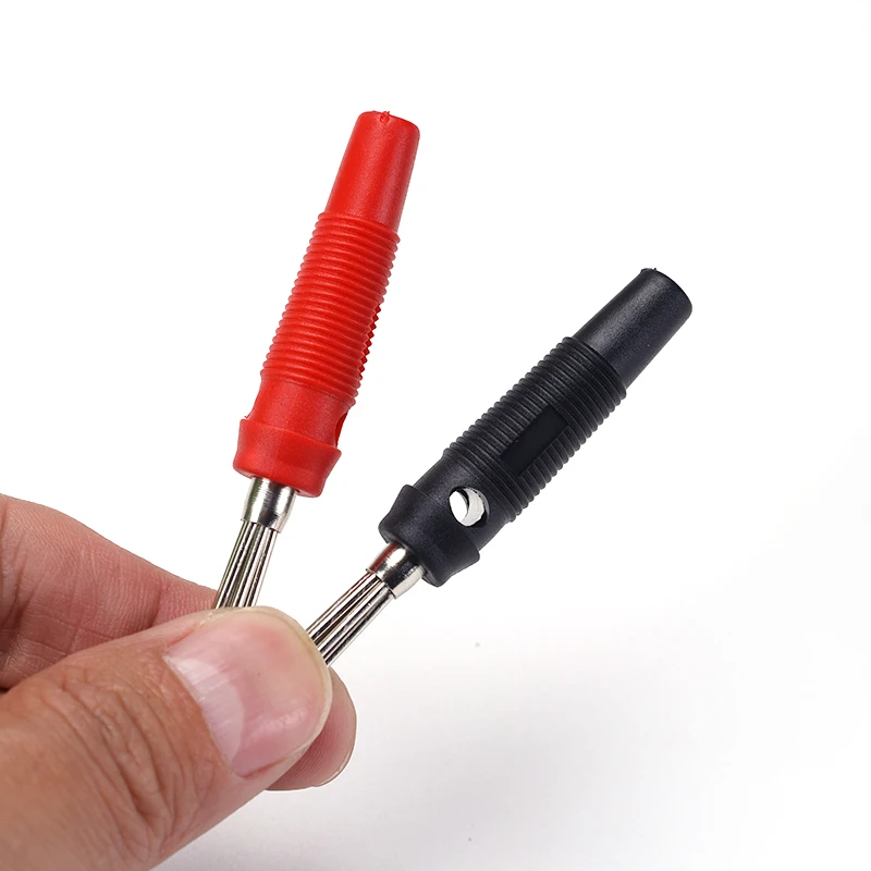 5 Stück 4mm Musik-Lautsprecherkabel-Stecker, Bananenstecker in Rot und Schwarz für Audiogeräte – Detail 2