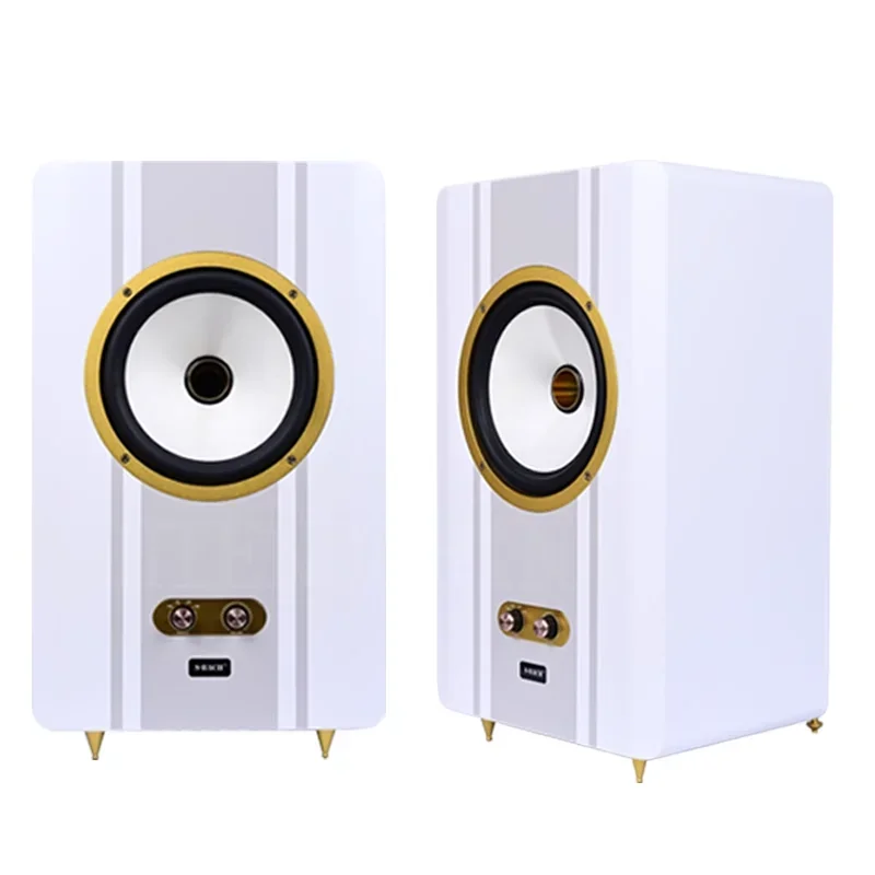 

SBH-2 S-BACH Coaxial 6.5Inch /8Inch Bookshelf Speaker Active Monitoring Box HiFi Level Audio Crossover AB Class Output/XLR Input