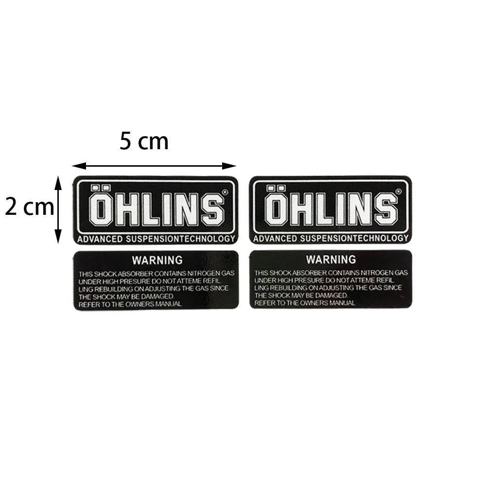 Reflective Suspension Shock Stickers  Motorcycle Accessories Racing Bike Modification Decoration Waterproof Decals for OHLINS image 4