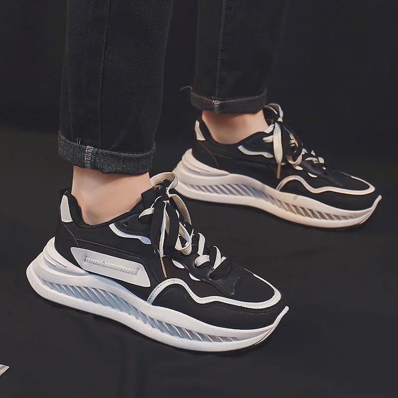 Luxury 2024 New Spring and Autumn Season Men's Versatile Trendy Casual Shoes Lace up Fashion Outdoor Running and Sports Shoes