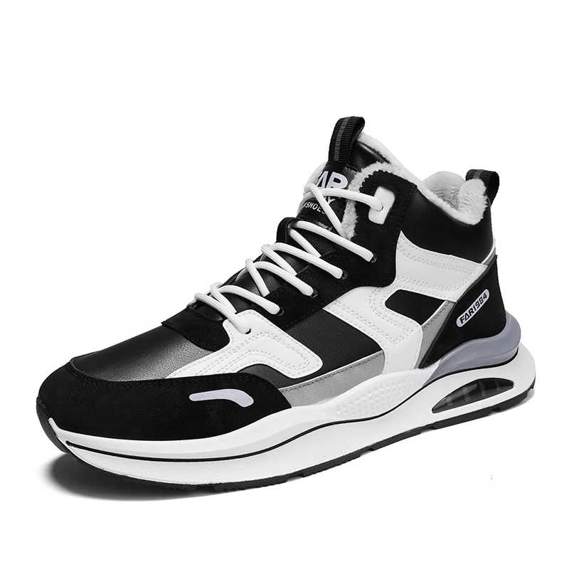 

High top sports and leisure running shoes, motorcycle shoes