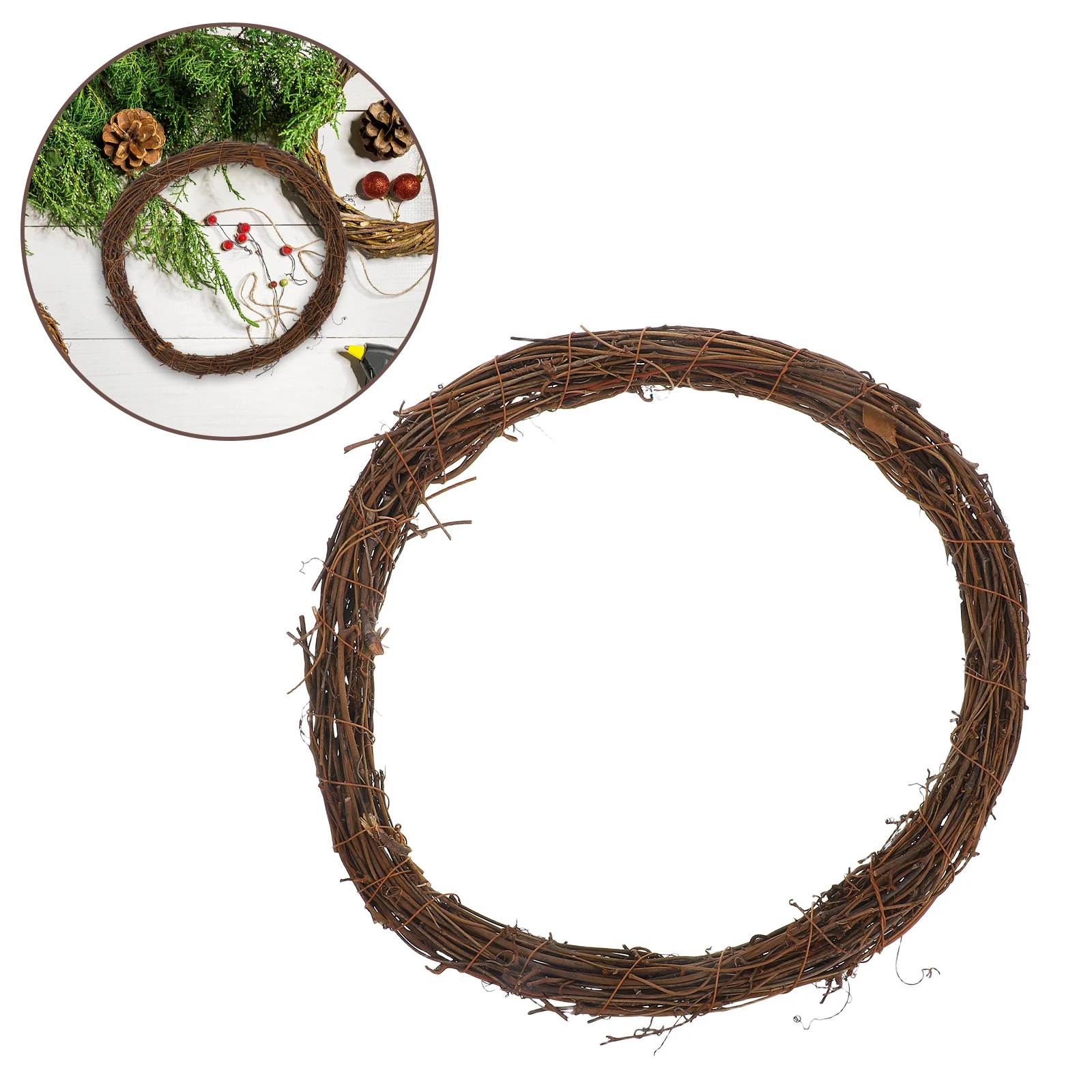 

Rattan Garland Grapevine Wreaths Decorative Branch Diy Material Christmas Wooden Craft