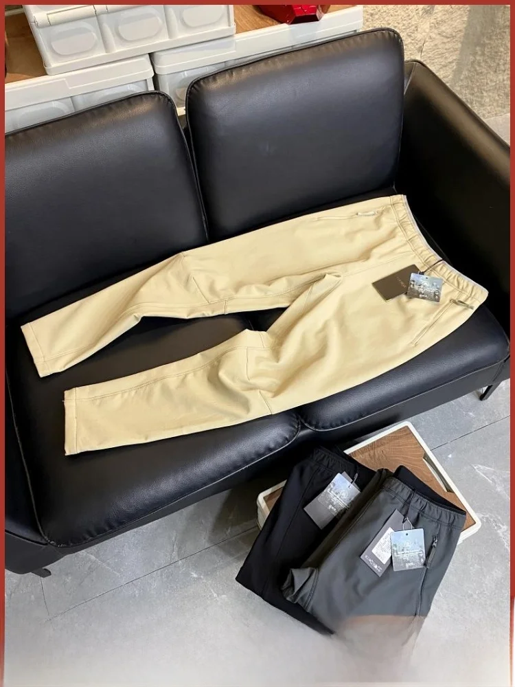 

Men's Lightweight Fce Lined Soft ell Cargo Pants Straight Leg Casual Trousers Faionable Urban Sle Spring Autumn