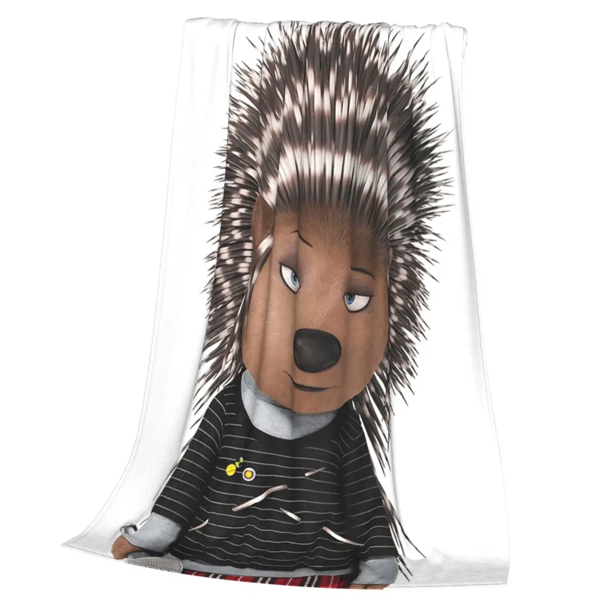 Ash Sing Movie Character Blanket Soft Warm Flannel Throw Blanket Bedspread for Bed Living room Picnic Travel Home Sofa