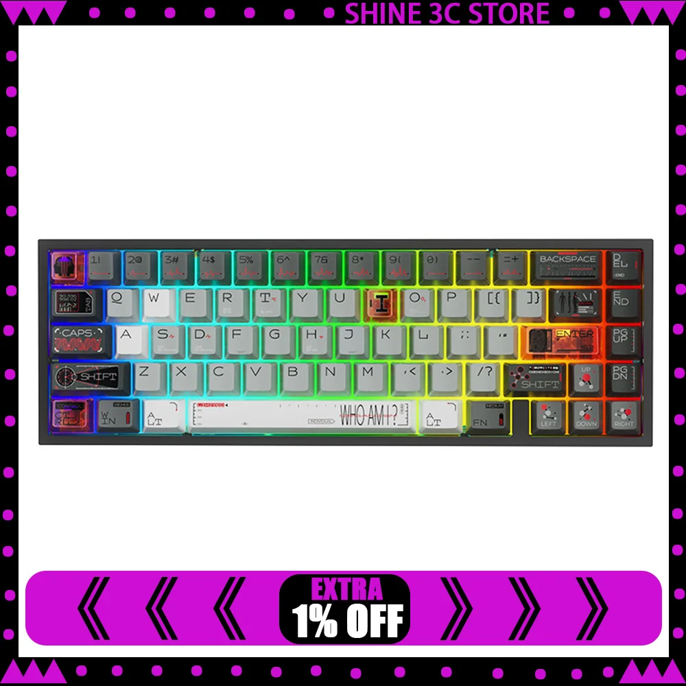 

JamesDonkey R3 TMR 8K Magnetic Switch Keyboard Wired Aluminium Mechanical Keyboard 8000Hz RT0.01mm Gaming Keyboard PC Accessory